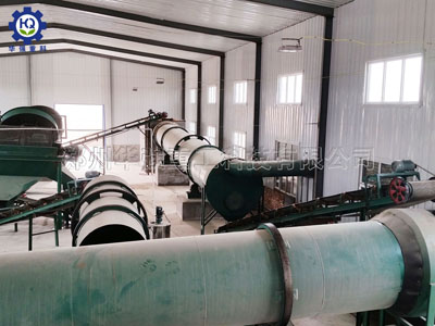 平模造粒機組合生產線現(xiàn)場