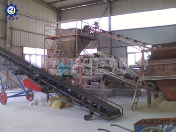 小型有機(jī)肥濕法造?，F(xiàn)場(chǎng)