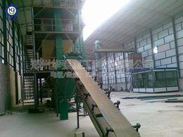 新型有機肥濕法造粒現(xiàn)場